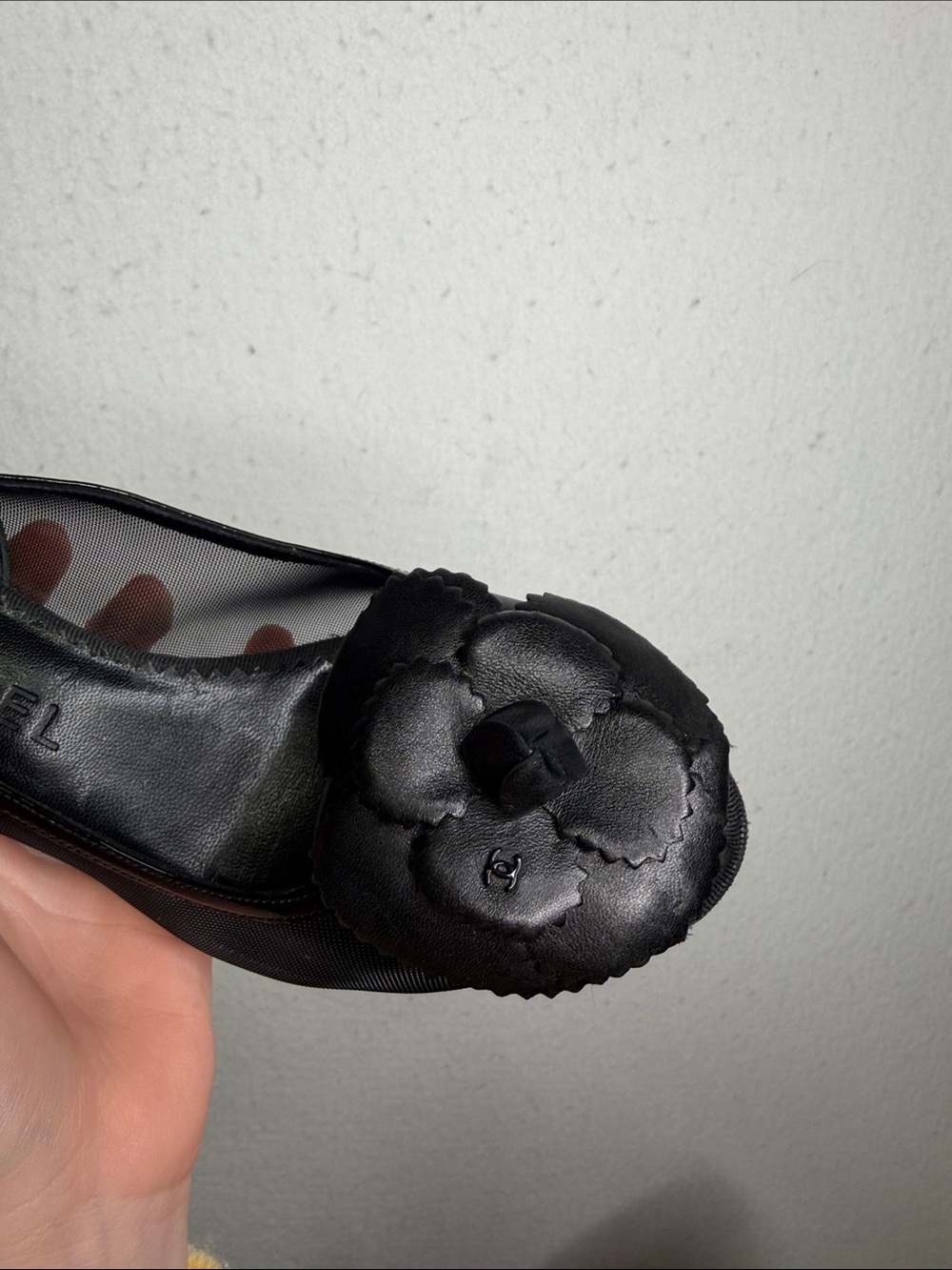 Vintage Chanel Peep Toe Flower Slingback Kitten Heels 37.5 - Picture 4 of 9
